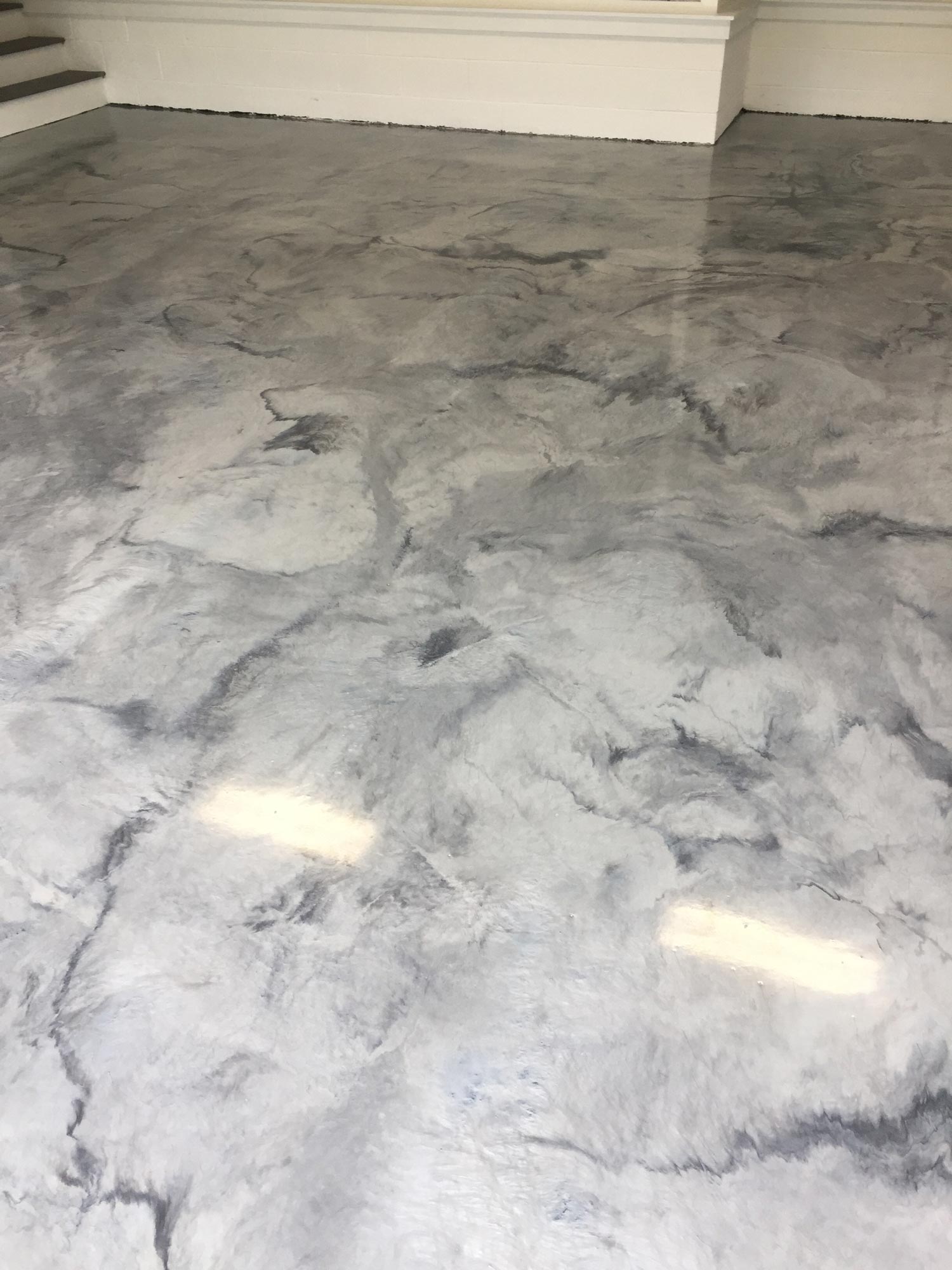 marble pattern epoxy resin floor