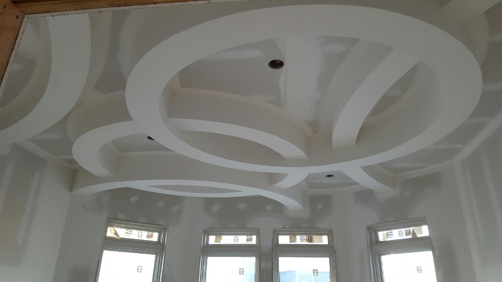 circle shaped lowered ceiling